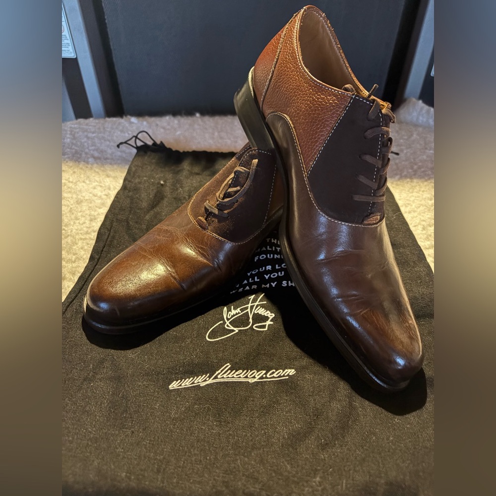 John Fluevog Brown Leather Men's Shoes